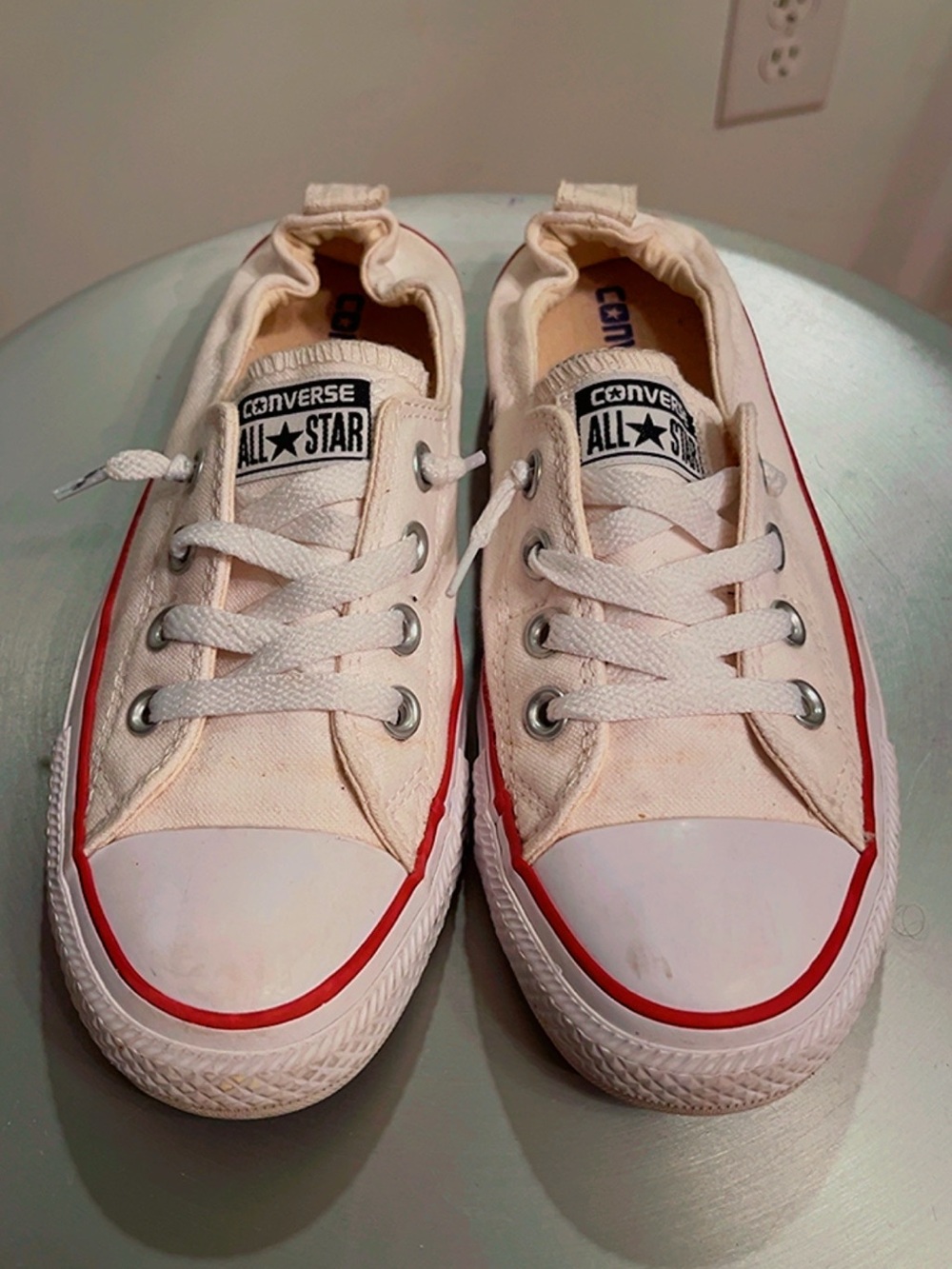 Converse Chuck Taylor All Star Shoreline Slip White Canvas Sneakers Women’s 7.5 - Picture 4 of 7
